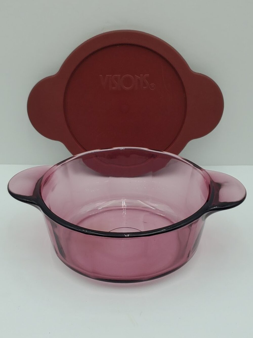 Corningware Visions Cranberry 1 Quart Versa Pot Corning Round Amethyst Casserole